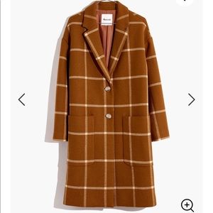 Madewell Windowpane Elmcourt Coat in Insuluxe S